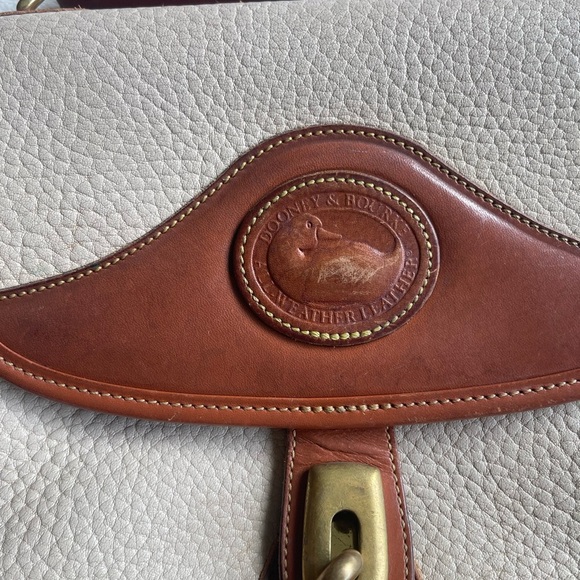 Vintage DOONEY & BOURKE Leather Handle Satchel Shoulder Bag Crossbody - Picture 5 of 15